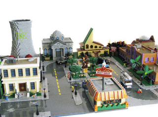 Illustration for article titled The Simpsons' Springfield Made Entirely Out Of Legos!